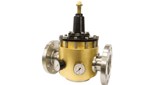 D56 brass flanged high flow pressure regulator