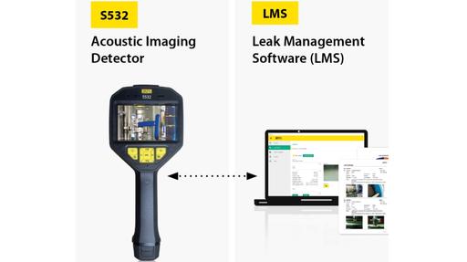 S532 acoustic leak detector and LMS software