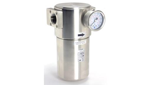 1" stainless steel pneumatic filter