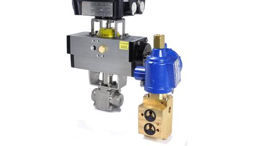 ATEX Exd D50 namur valve with high pressure ball valve, spring return actuator and Exd switchbox